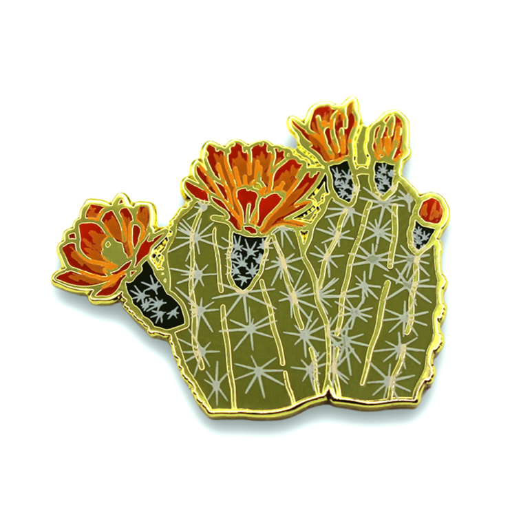 Claret Cup Cactus Pin