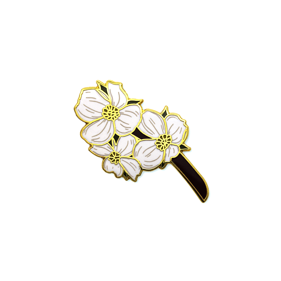 Dogwood Flower Pin