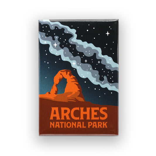 Arches National Park Milky Way Glossy Magnet