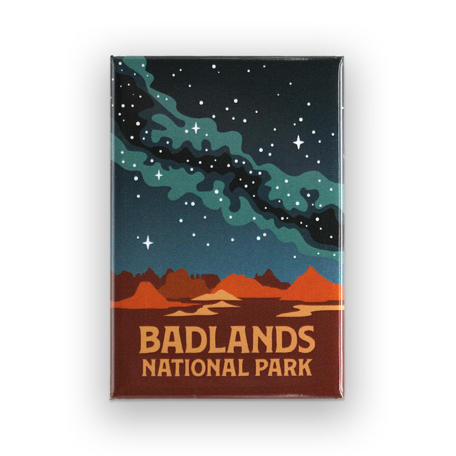 Badlands National Park Milky Way Glossy Magnet