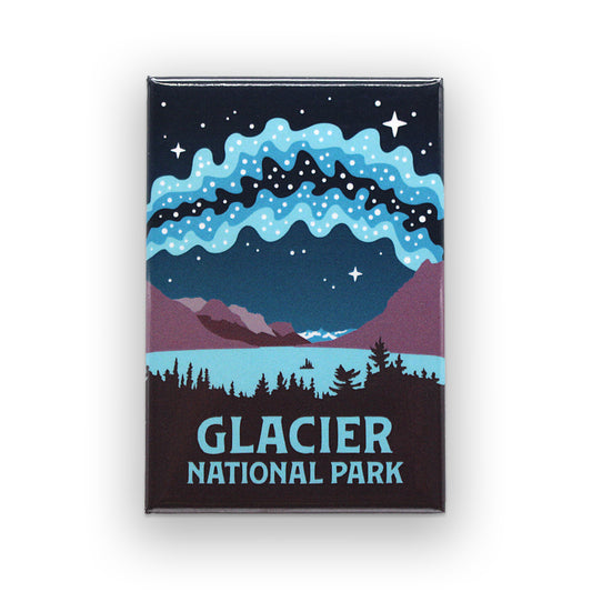Glacier National Park Milky Way Glossy Magnet