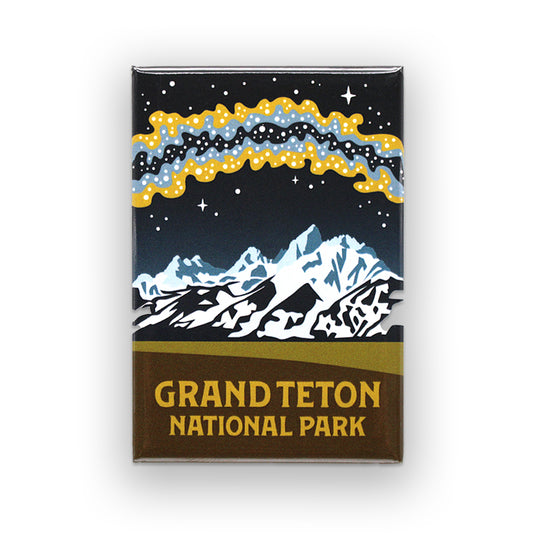 Grand Teton National Park Milky Way Glossy Magnet