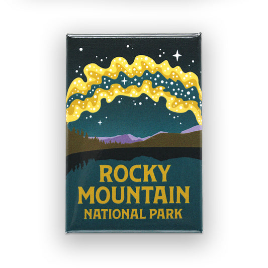 Rocky Mountain National Park Milky Way Glossy Magnet