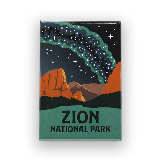 Zion National Park Milky Way Glossy Magnet