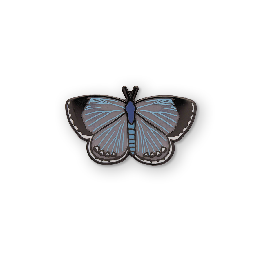 Hops Azure Butterfly Pin