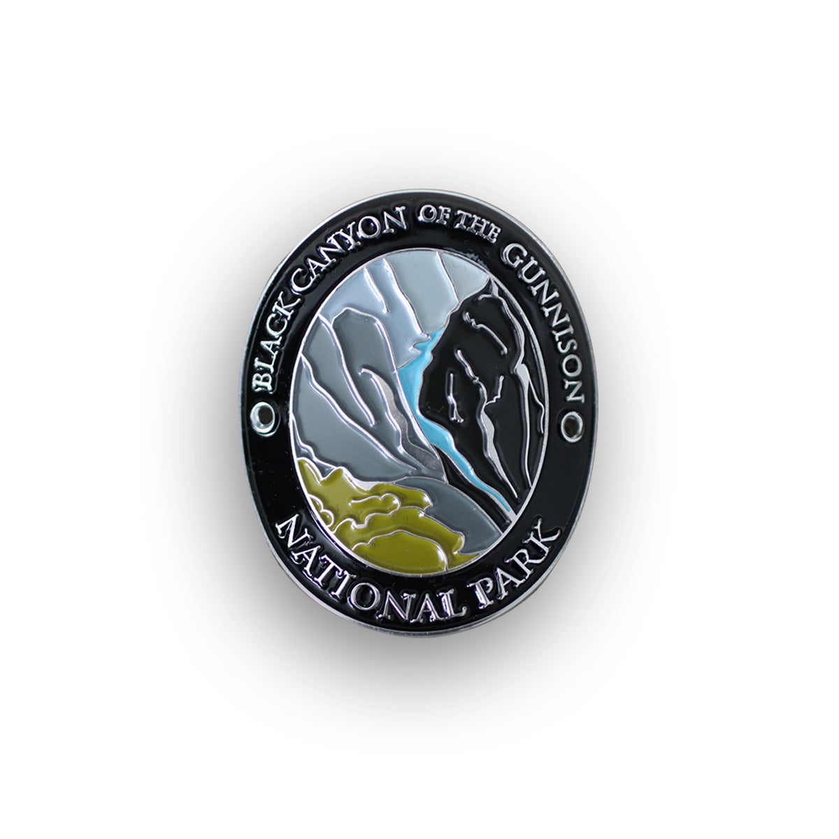 Black Canyon Of The Gunnison National Park Traveler Walking Stick Medallion