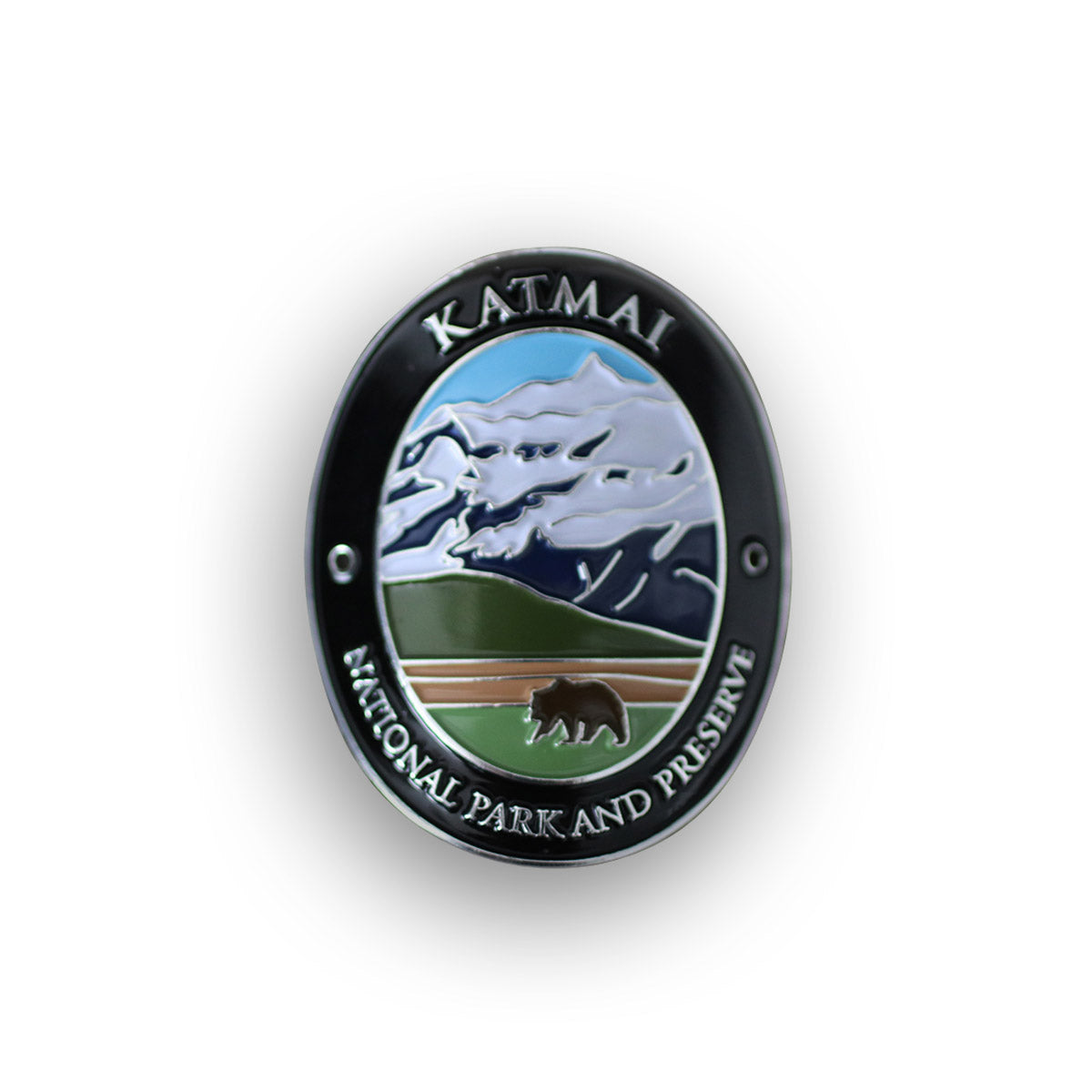 Katmai National Park and Preserve Traveler Walking Stick Medallion