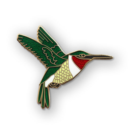 Ruby-throated Hummingbird Pin