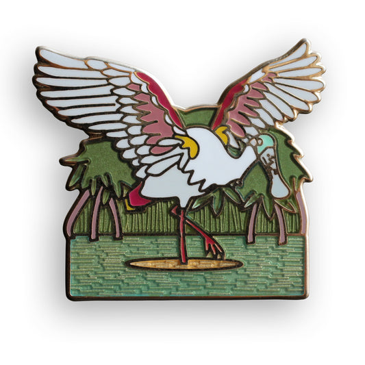 Roseate Spoonbill Pin