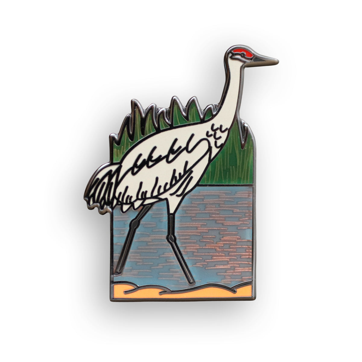 Sandhill Crane Pin
