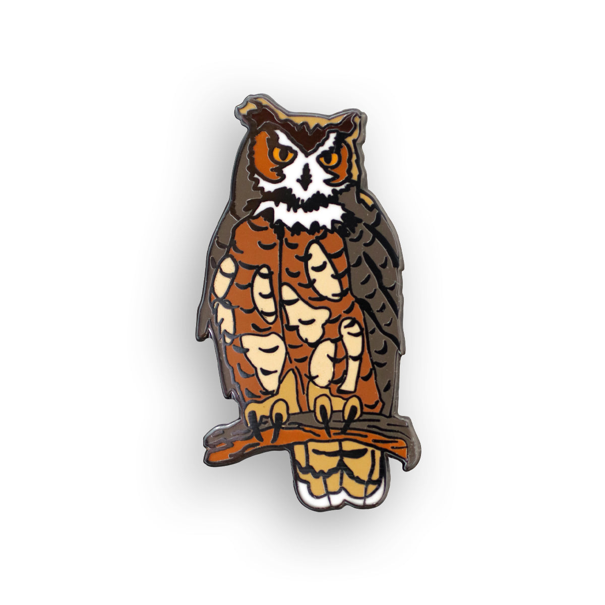 Great Horned Owl Pin