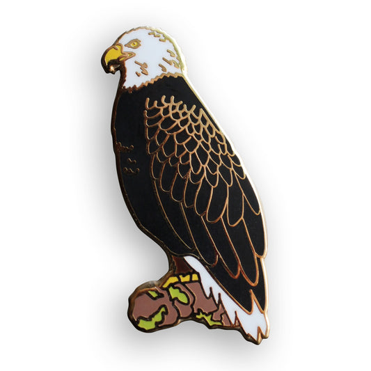 Bald Eagle Perched Pin