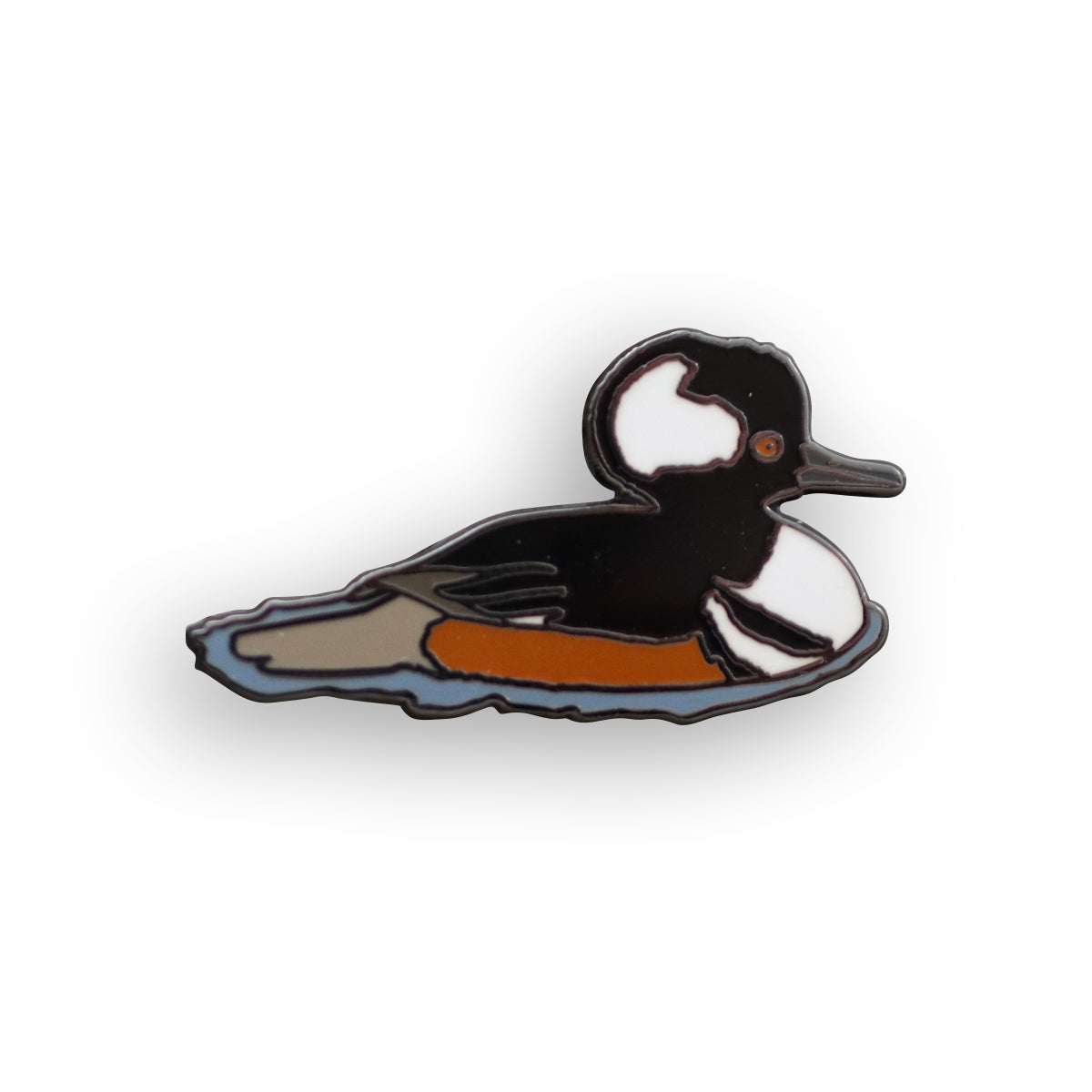 Hooded Merganser Pin