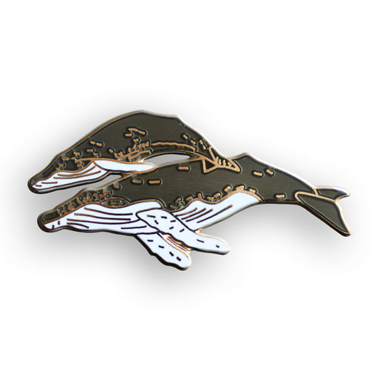 Humpback Mother and Calf Pin