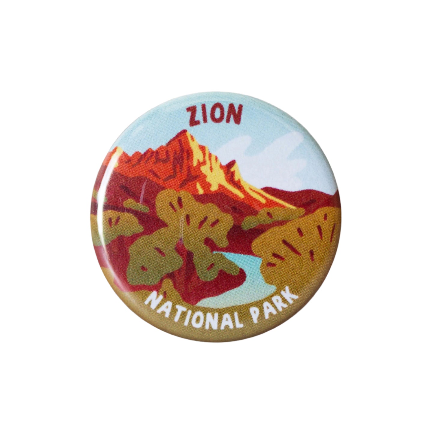 Zion National Park Merit Badge Button
