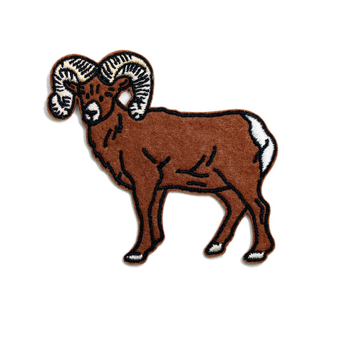 Rocky Mountain Bighorn Sheep Felt Patch
