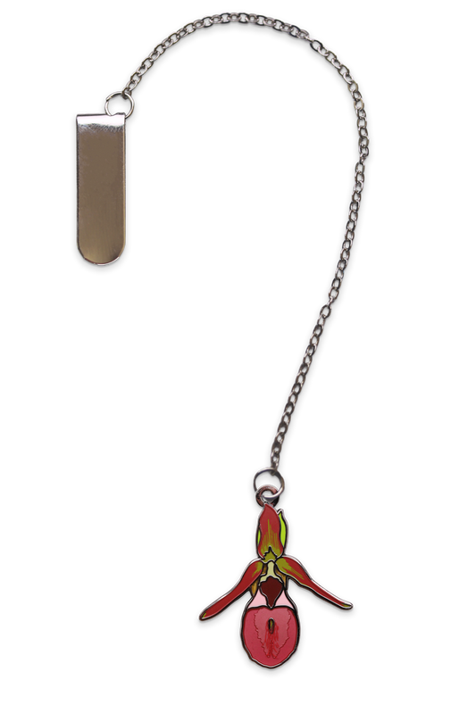 Pink Lady's Slipper Bookmark