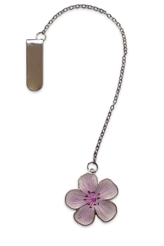 Sticky Geranium Bookmark