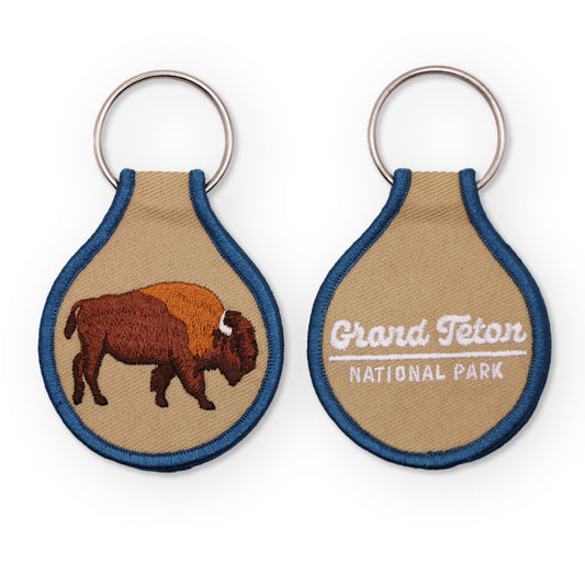 Grand Teton National Park Canvas Keychain