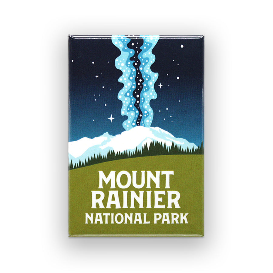 Mount Rainier National Park Milky Way Magnet