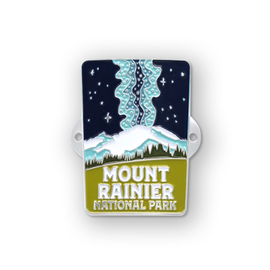 Mount Rainier National Park Milky Way Walking Stick Medallion