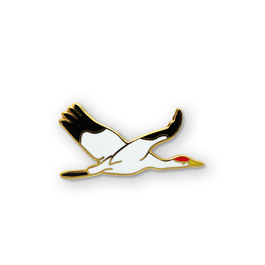 Whooping Crane Pin