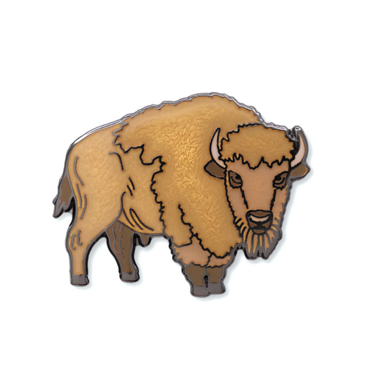 White Bison Pin