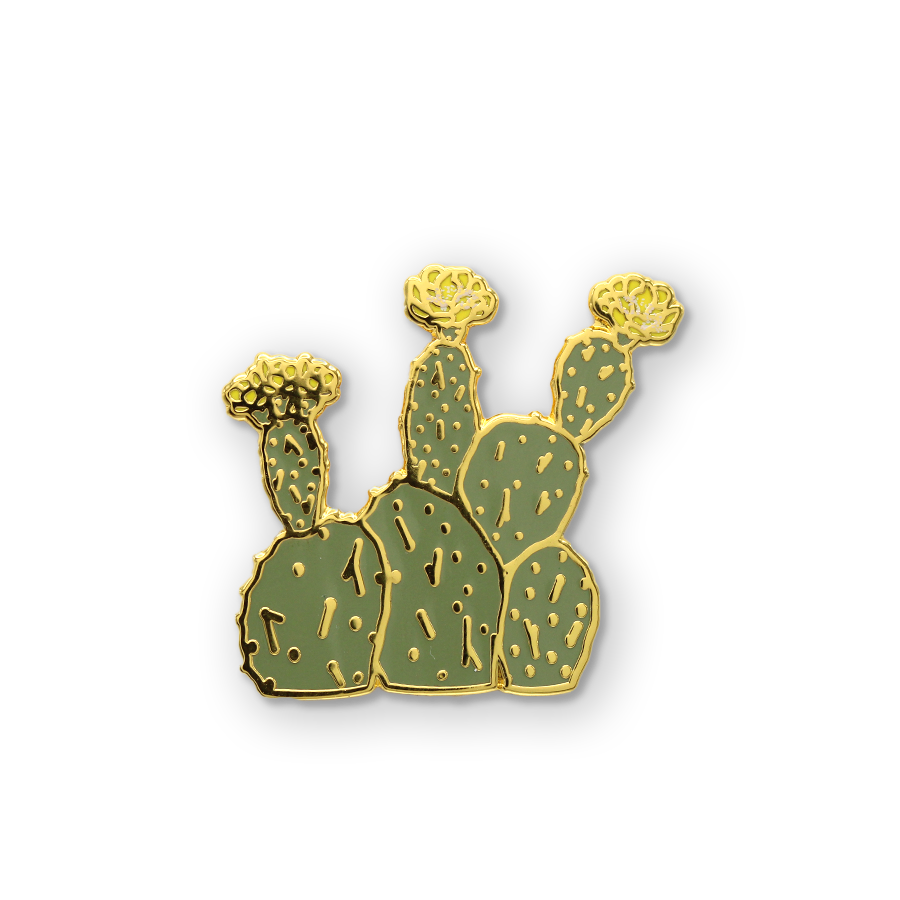 Yellow Prickly Pear Pin – National Park Souvenirs