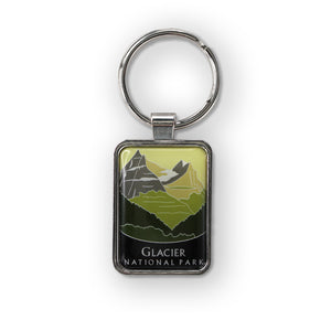 Glacier National Park Traveler Keychain