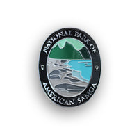 National Park Of American Samoa Traveler Walking Stick Medallion