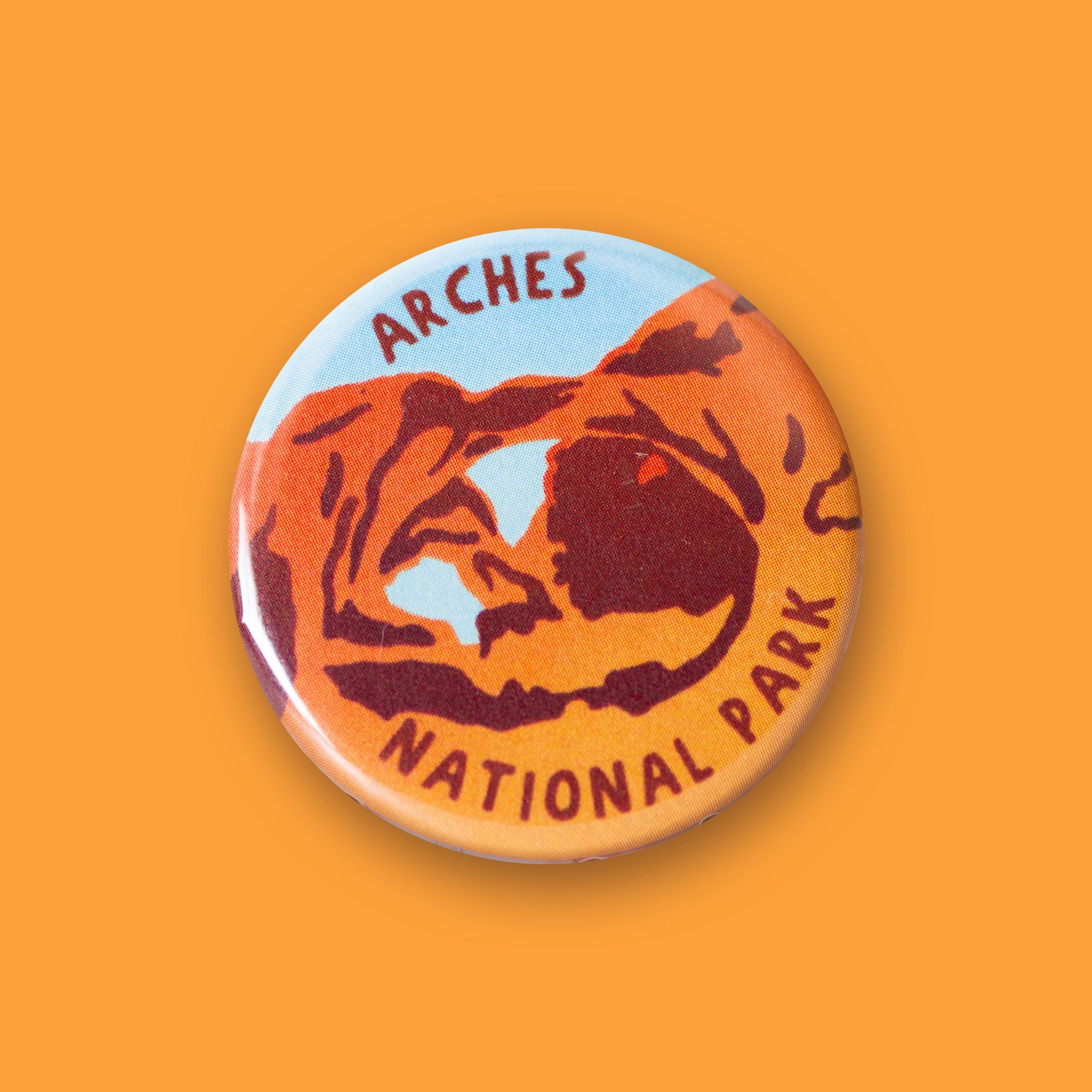 Arches National Park Merit Badge Button