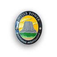 Devils Tower National Monument Traveler Walking Stick Medallion
