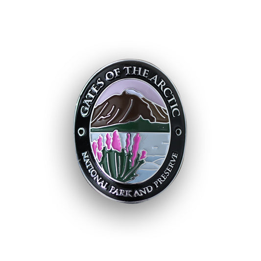 Gates Of The Arctic National Park And Preserve Traveler Walking Stick Medallion