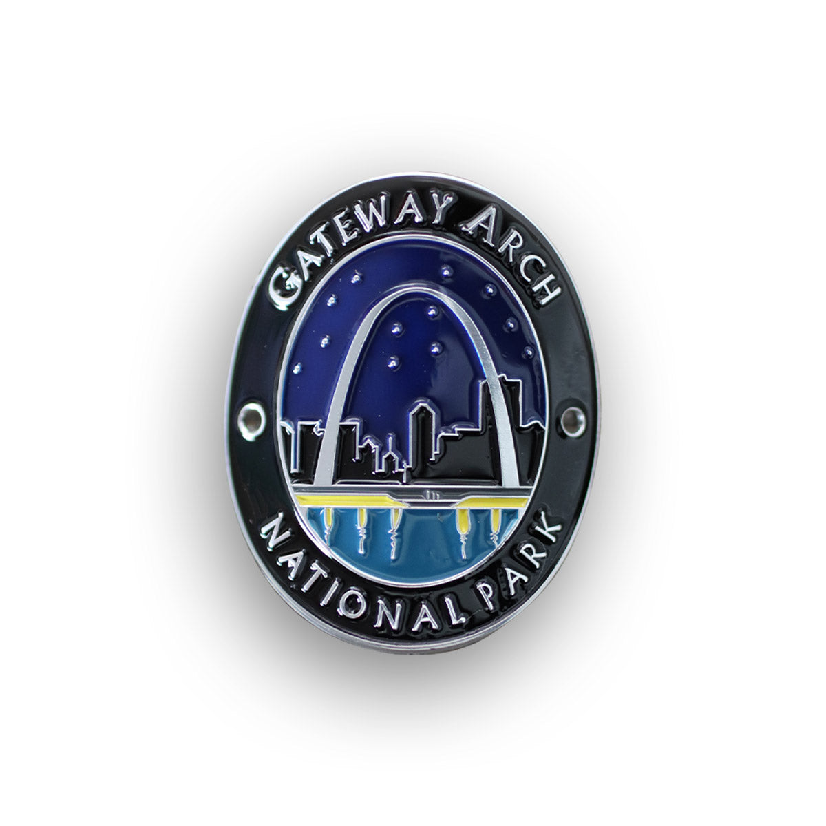 Gateway Arch National Park Traveler Walking Stick Medallion