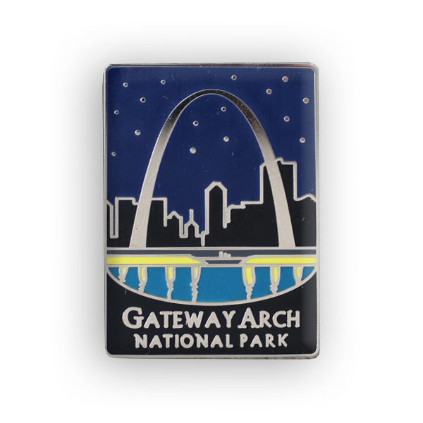Vintage St Louis Missouri City Arch Gateway Travel Americana Keychain Key  Chain