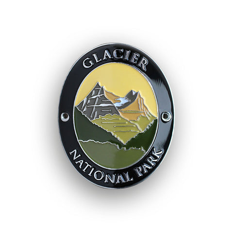 Glacier National Park Traveler Walking Stick Medallion