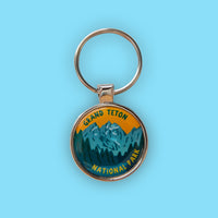 Grand Teton National Park Merit Badge Keychain