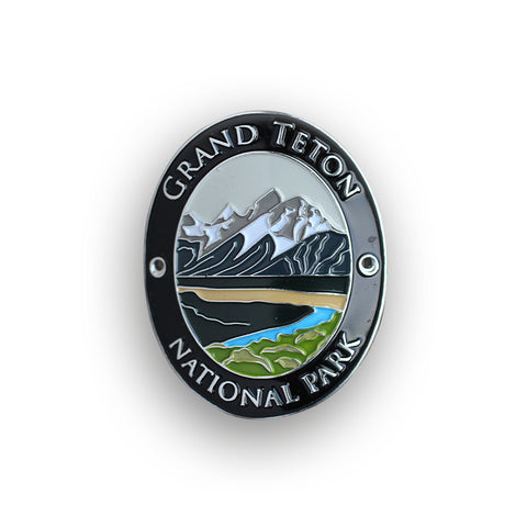 Grand Teton National Park Traveler Walking Stick Medallion