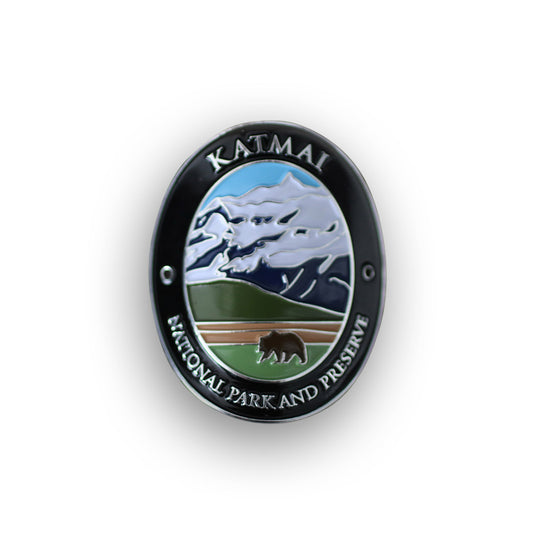 Katmai National Park and Preserve Traveler Walking Stick Medallion