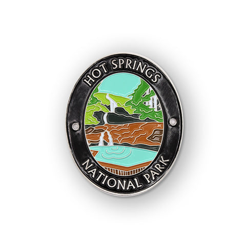 Hot Springs National Park Traveler Walking Stick Medallion