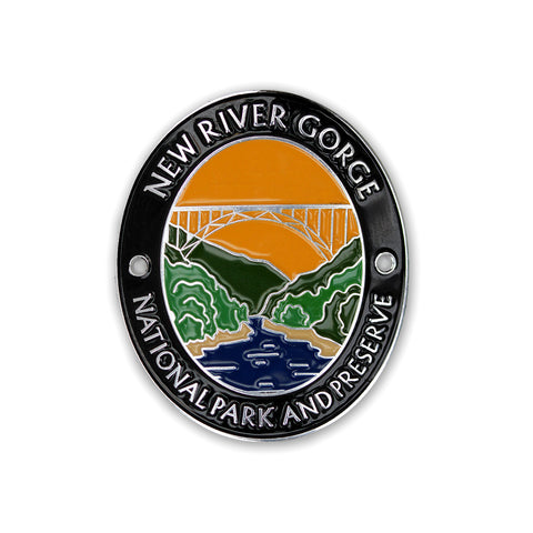 New River Gorge National Park & Preserve Traveler Walking Stick Medallion