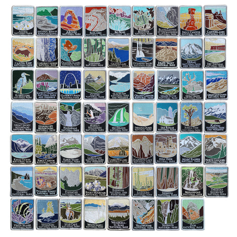 63 National Park Traveler Patch Complete Collection