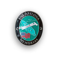 USS Arizona Memorial Traveler Walking Stick Medallion