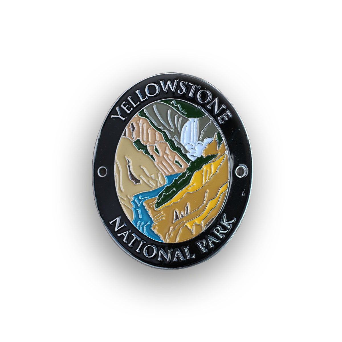 Yellowstone National Park Traveler Walking Stick Medallion