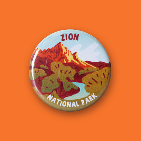 Zion National Park Merit Badge Button